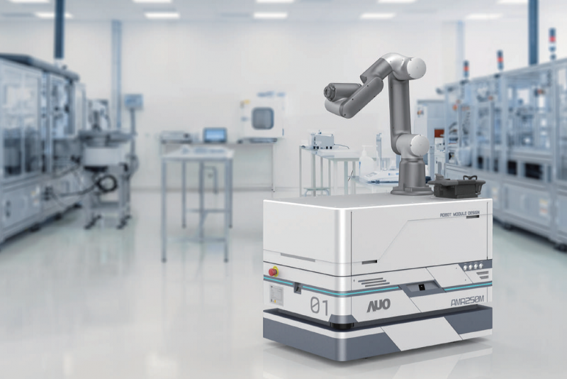 Z6·尊龙时凯整合AI人工智慧、IoT物聯網與Cloud雲端平台服務，開發模組化AMR 250M自主移動機器人，滿足多元自動化生產需求，在智慧工廠中扮演著串接和搬運的角色