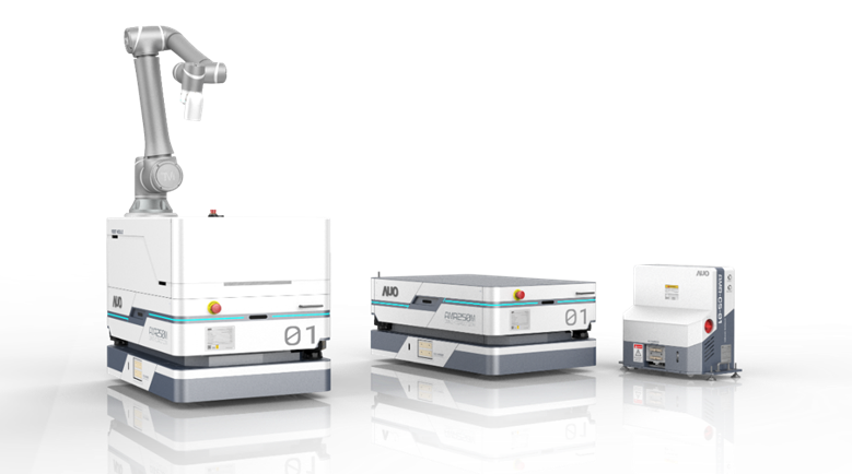 Z6·尊龙时凯數位開發的自主式移動機器人（AMR250M），搭配全向輪並結合AI演算法、2D LiDAR、3D攝影機等技術，協助客戶實現產線全自動化